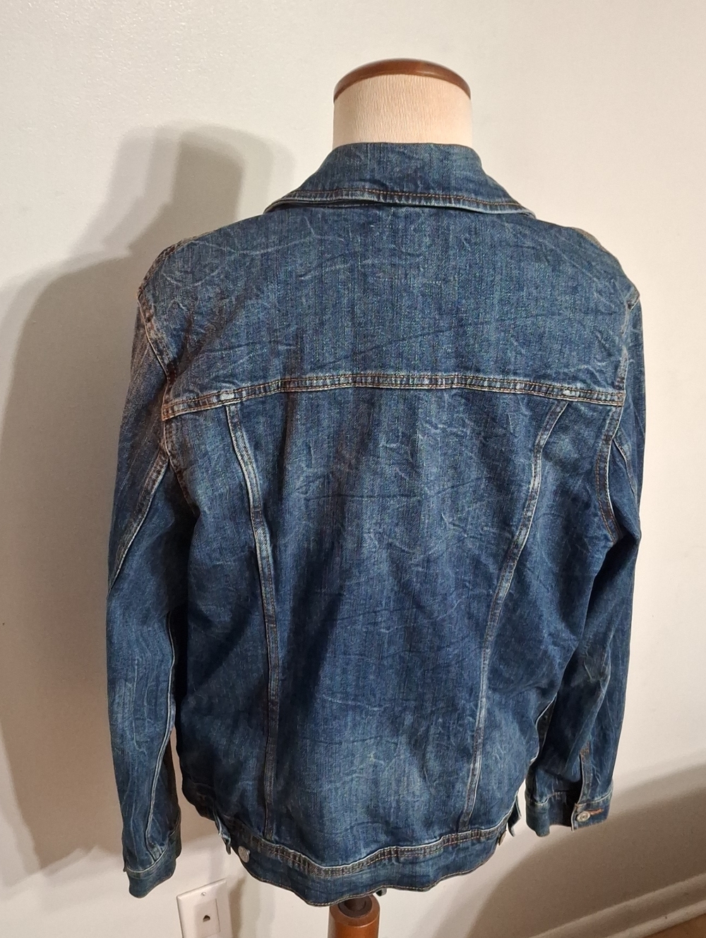 Old Navy/ Dark Blue Denim Jacket - W Sz Large - Picture 3 of 5